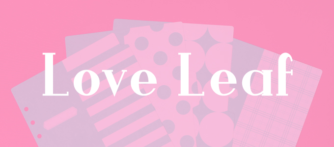 可愛いシステム手帳グッズ デザインインデックス Loveleaf 可愛いシステム手帳グッズ デザインインデックス Loveleaf