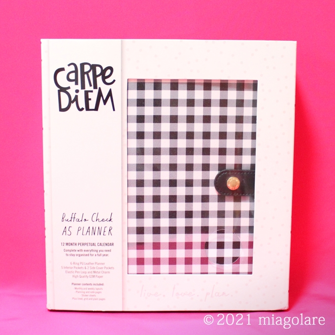 BUFFALO CHECK A5 PLANNER BOX SET バッファローチェック A5プランナー システム手帳 [ Carpe Diem(カルペ・ディエム) ]