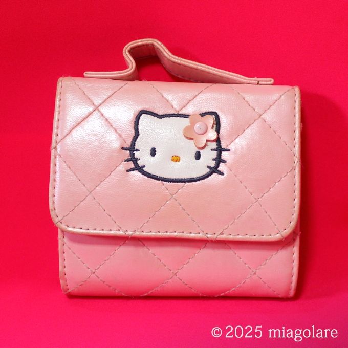 HALLO KITTY ハローキティ ピンクキルトシリーズ 二つ折り財布［Sanrio(サンリオ)］