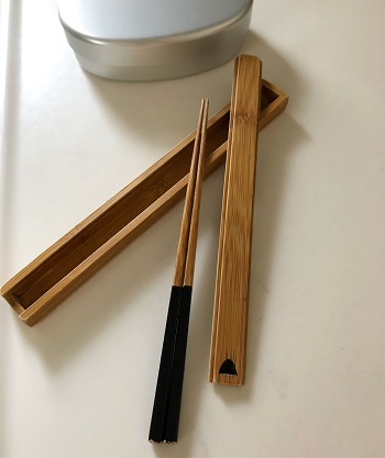 新品未使用 京都 市原平兵衛商店 すす竹 箸 ２膳 京小物】手に馴染む箸専門店の定番商品 〜御箸司 市原平兵衞商店