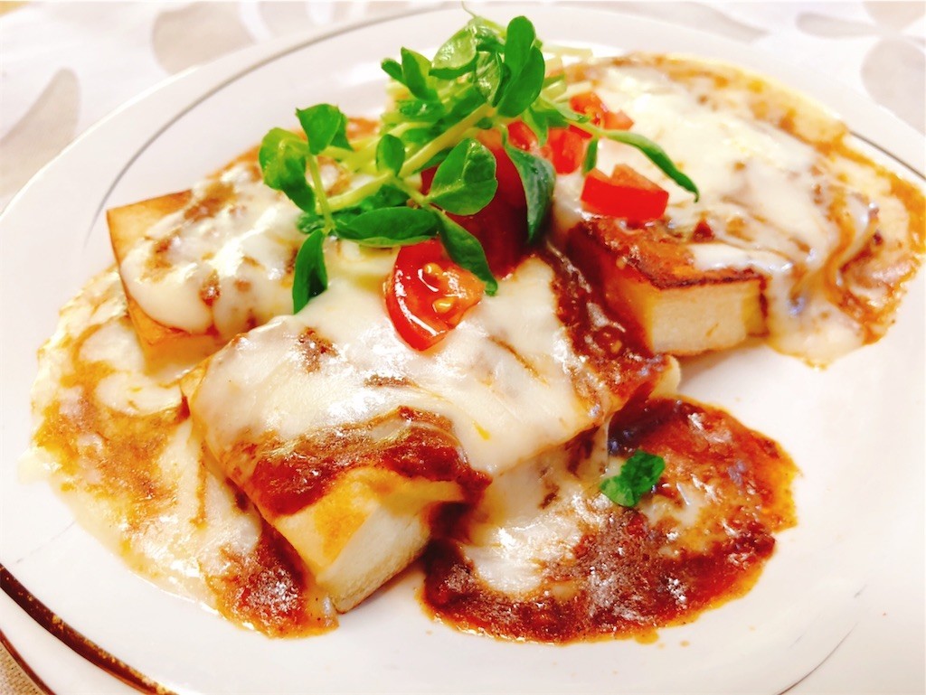 23 4キロ減 バタ焼き高野豆腐のキーマカレーグラタン 食事 体重記録 桃田ぶーこの ゆる糖質制限 ダイエット