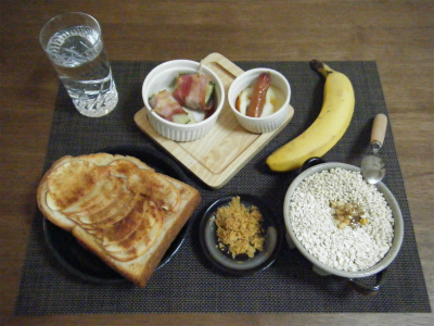 埋もれたグラノーラ。