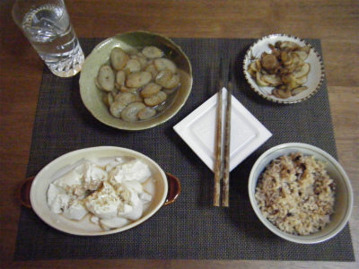 ごぼうづくし。