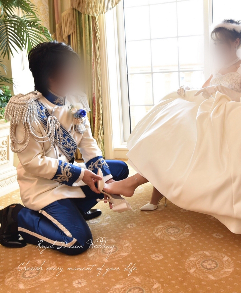 ガラスの靴の演出 シンデレラ風 プリンセス風写真 ディズニーウェディング手引書 最高のftwのために