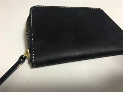 たむたむ工房様 ハンドメイドのミニマムなL字ジップの財布を買った。[たむたむ工房