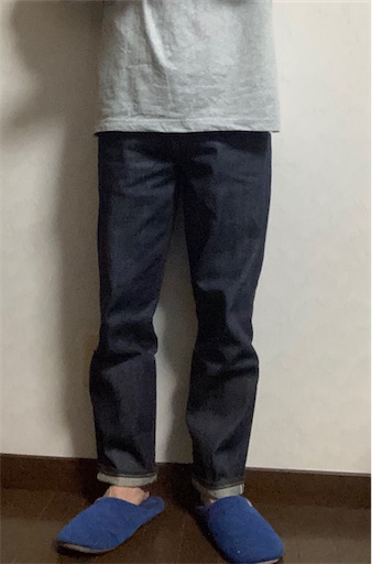 2020AW ユニクロU セルビッジレギュラーフィットジーンズを買ったので 通販特価 【old UNIQLO】セルビッチレギュラーフィットジーンズ、ネイビー デニム/ジーンズ