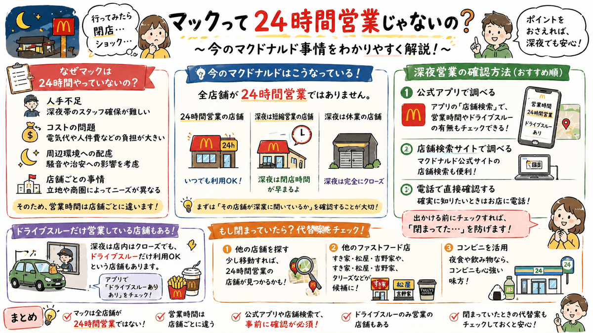 マック 24 時間
