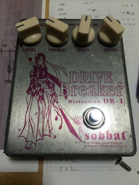 sobbat DRIVE Breaker DB-1 自作 - エフェクター自作記録