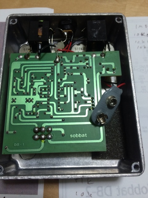 sobbat DRIVE Breaker DB-1 自作 - エフェクター自作記録
