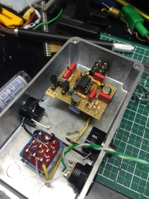 自作OCDコンプリート/出力側バッファ付/ホワイト/9〜18V電源対応 Fulltone OCD Ver.4の自作のツボ (小型=1590Aサイズ) +Ver.1.7