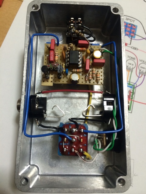 自作OCDコンプリート/出力側バッファ付/ホワイト/9〜18V電源対応 自作OCDコンプリート/出力側バッファ付/ホワイト/9〜18V電源対応