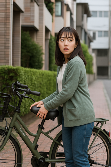電動自転車バッテリーを盗難された女性