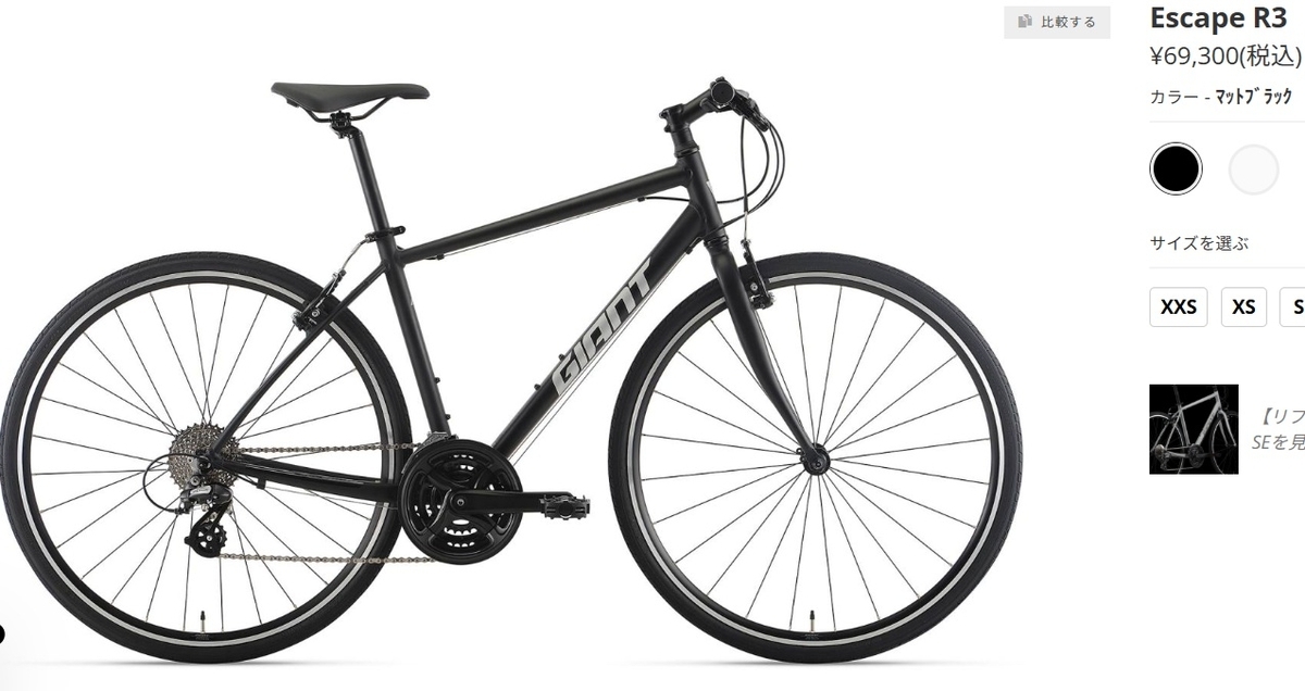 GIANT ESCAPE R3 クロスバイク