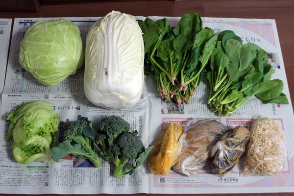 野菜・漬物など(2021/12/30)