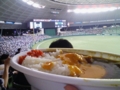 ホーム最終戦　とろ～りチーズカレー　ナウ。（西武ドーム）