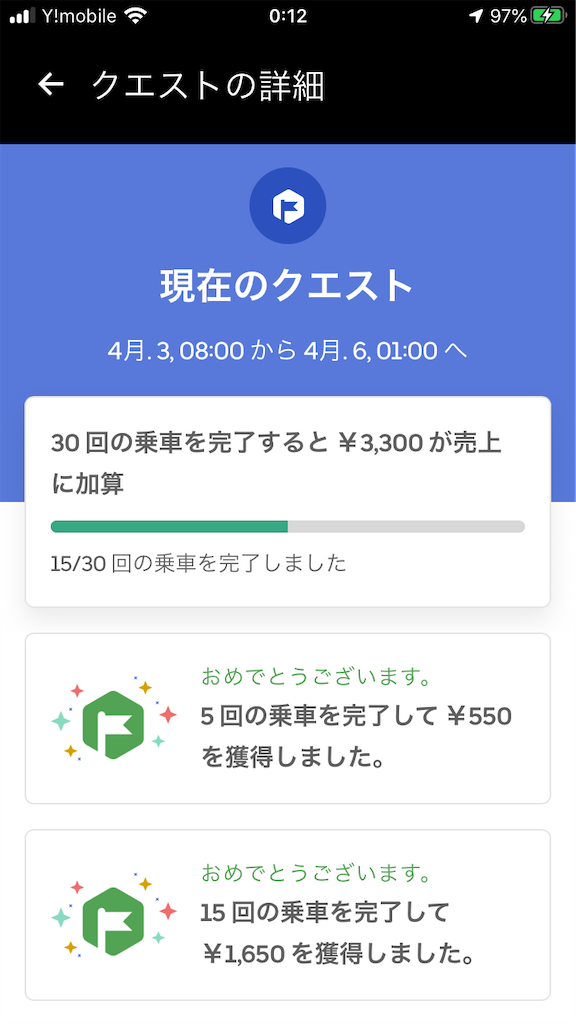 Uber Eats　非常事態宣言