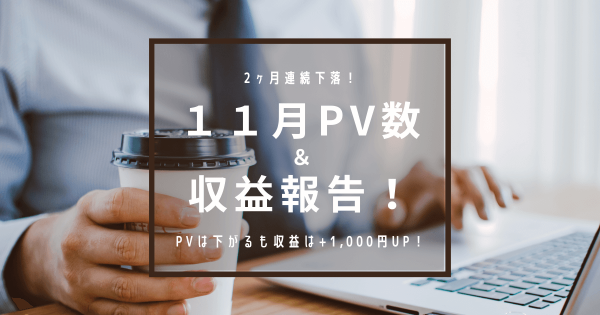 ブログ収益　月収5000円　1.8万PV