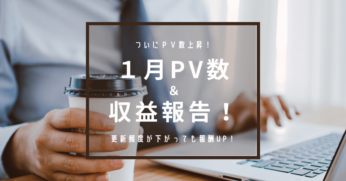 ブログ収益　月収8000円　2万PV