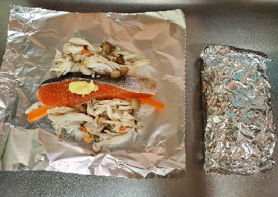 衛宮さんちの今日のごはんレシピで実際に作ってみた 鮭ときのこのバターホイル焼き ちこあとみかづき