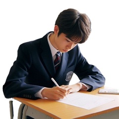 中学生が暗記方法・記憶術を使って勉強している画像4