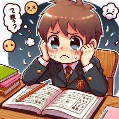 小学生が国語の勉強で悩んでいる画像1
