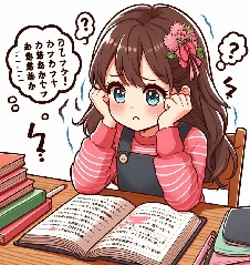小学生が国語の勉強で悩んでいる画像3
