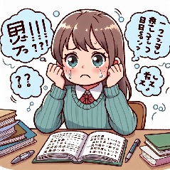 小学生が国語の勉強で悩んでいる画像10