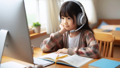 勉強が嫌いで苦手だった小学生がリビング学習をしている画像F