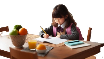 集中力が続かなかった小学生がリビング学習をしている画像8