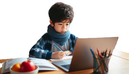 集中力が続かなかった小学生がリビング学習をしている画像12