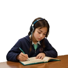 マイペースな中学生は勉強している写真1
