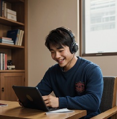 親が共働きの中学生が高校受験の勉強をしている写真8