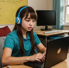 親が共働きの中学生が高校受験の勉強をしている写真12