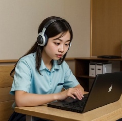 親が共働きの中学生が高校受験の勉強をしている写真18