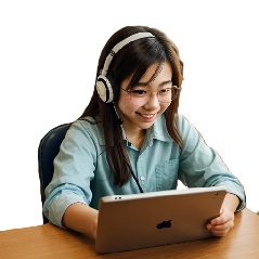 内気な女子中学生がWAMで高校受験の勉強をしている写真10
