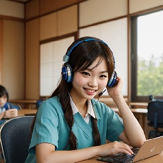 引っ込み思案の女子中学生にぴったりの受験対策をしている写真2