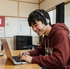 メンタルが弱い中学生が勉強している写真2