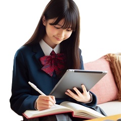 飽きっぽい中学生が成績を上げる為に勉強している写真2