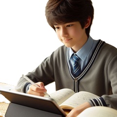 飽きっぽい中学生が成績を上げる為に勉強している写真5