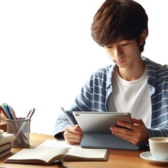 飽きっぽい中学生が成績を上げる為に勉強している写真10