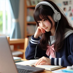 中学生が国語の勉強をしている写真12