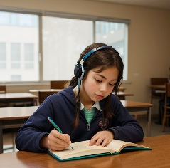 中学生が理科の勉強をしている写真6
