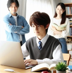 中学生が数学を脳科学に基づいたテクニックを使って勉強している写真10