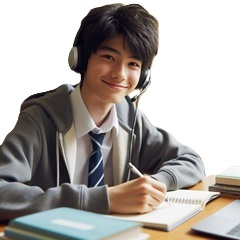 子供の成績を上げる脳科学に基づいた勉強法で勉強をしている写真1