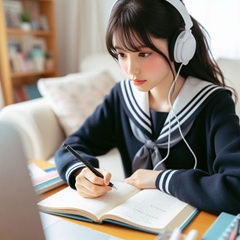 子供の成績を上げる脳科学に基づいた勉強法で勉強している写真6