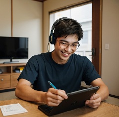 子供の成績を上げる脳科学に基づいた勉強法で勉強している写真5