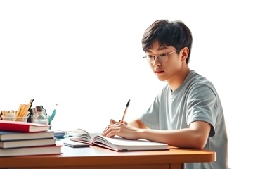 子供の成績を上げる脳科学に基づいた勉強法で勉強している写真2