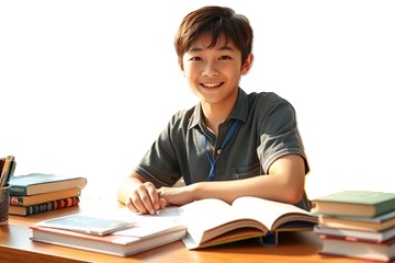子供の成績を上げる脳科学に基づいた勉強法で勉強している写真5