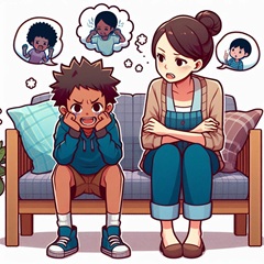 決められない・優柔不断な小学生のイラスト1