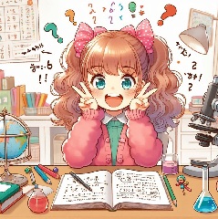 面白いクイズ・なぞなぞをしている小学校低学年の子供のイラスト3